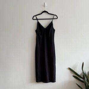 Express Classic Black Midi Dress